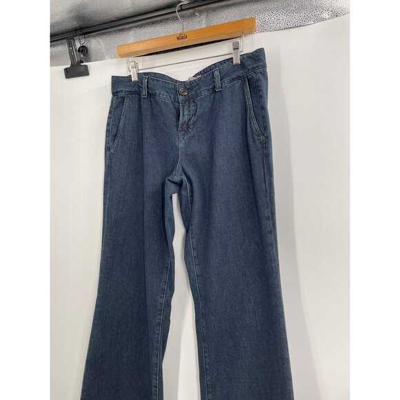 J Brand Womens Size 29 Seline Wide Leg Bell-Bottom Flare Jeans Trousers Nautical - Picture 10 of 10